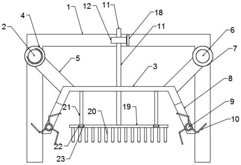 Self-propelled soil turning device for greenhouse planting