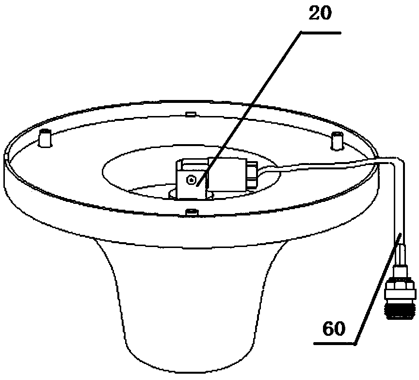 Indoor distribution ceiling antenna and installation method thereof