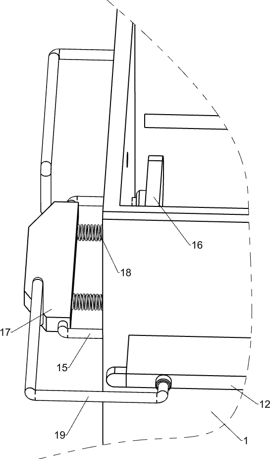 Cloth storage device for cloth processing
