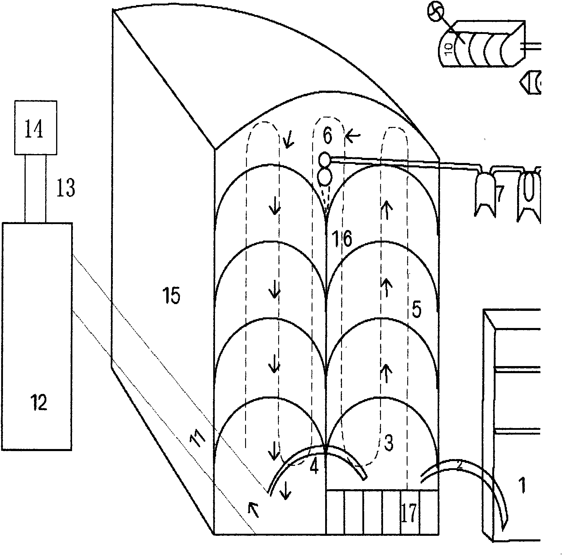 N-shaped underground plug-flow methane fermentation system