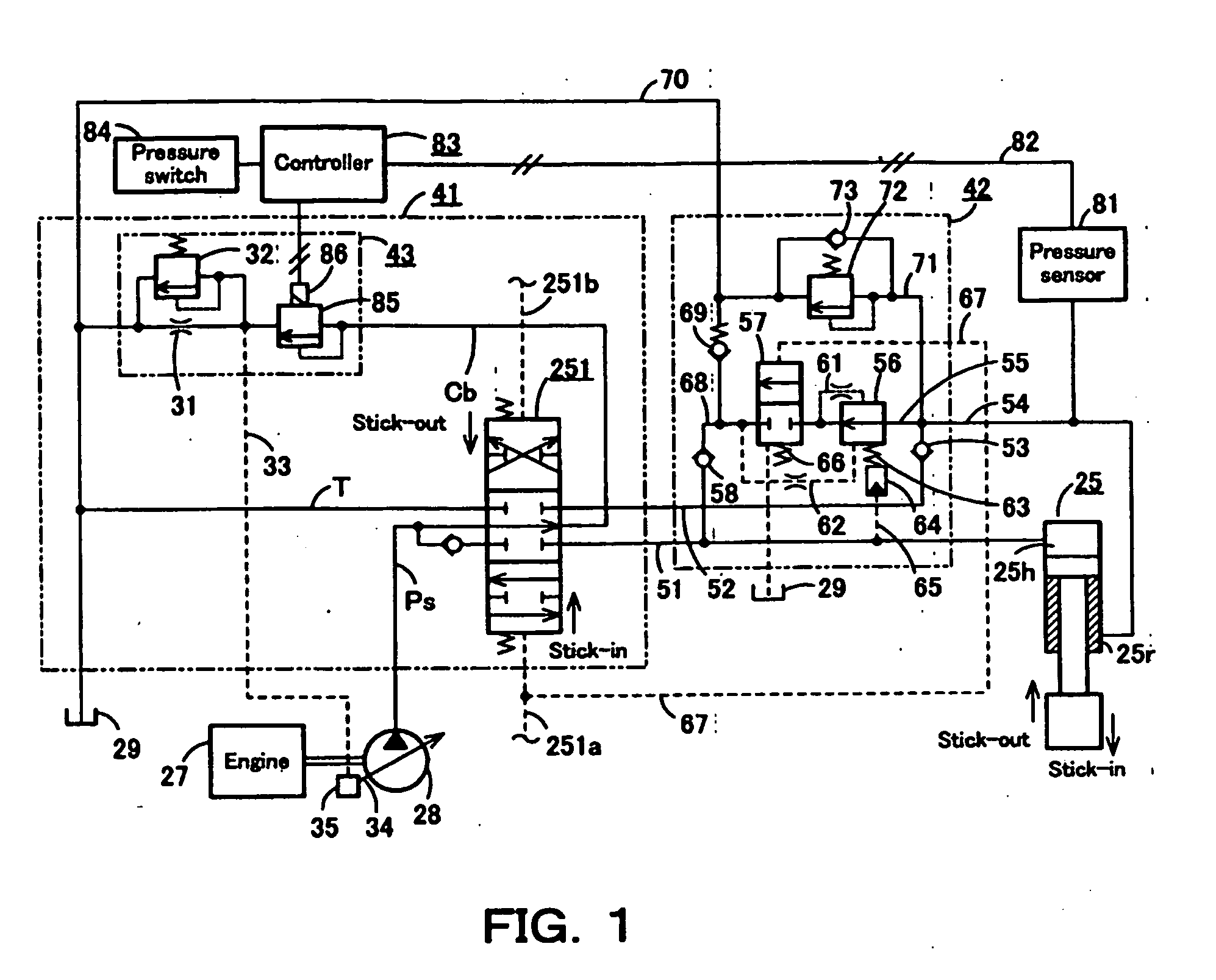 Control circuit for construction machine