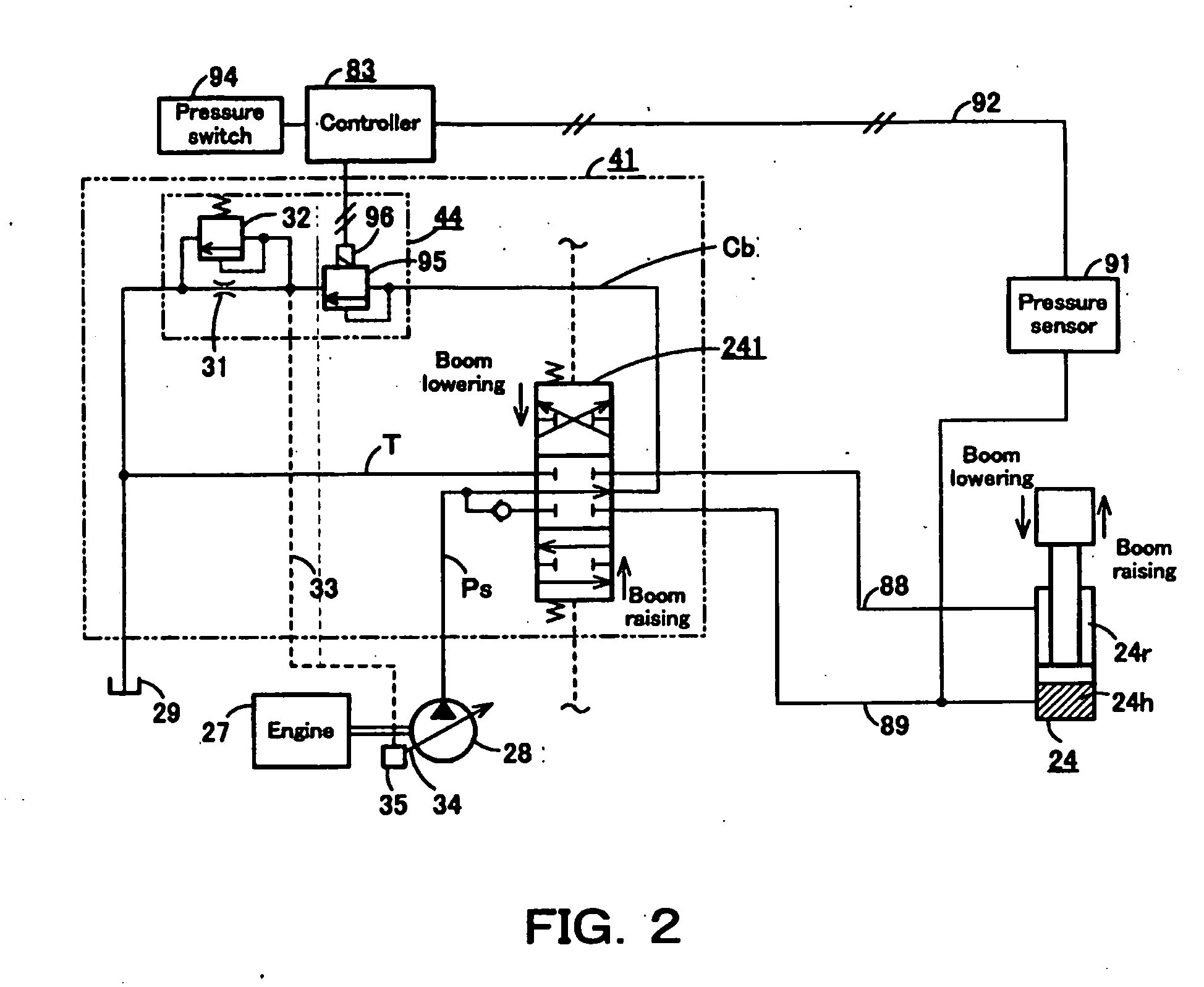 Control circuit for construction machine