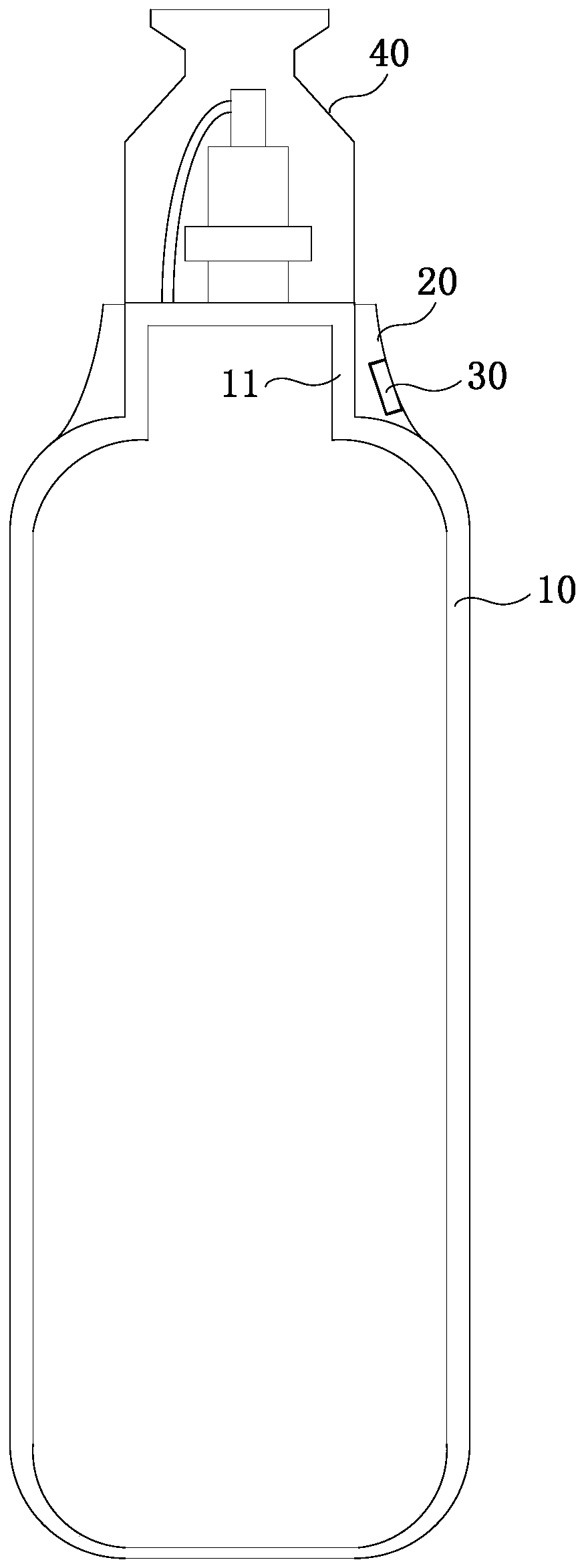 A smart gas cylinder with a radio frequency identification tag