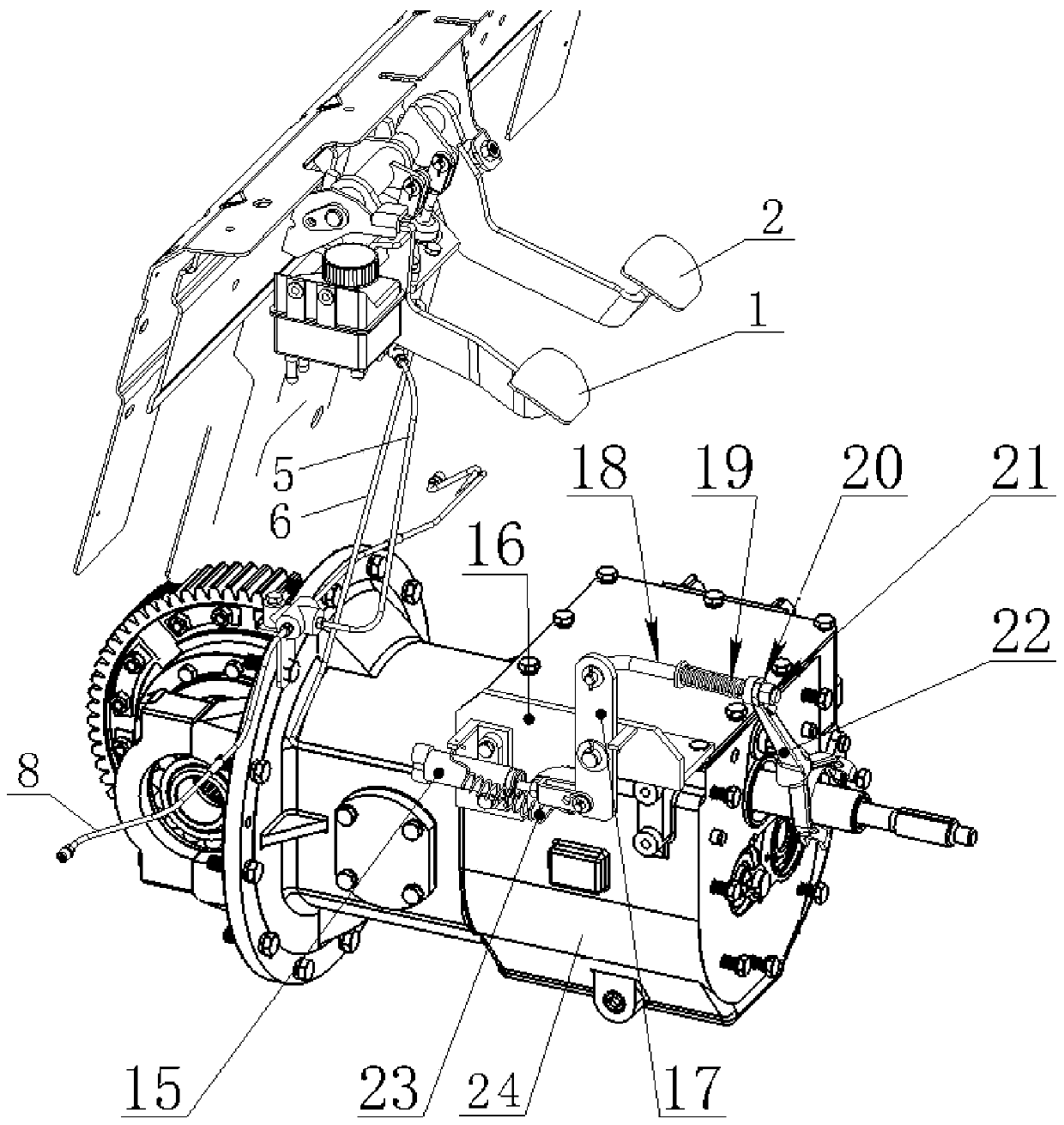 Hydraulic-type clutch and brake control system