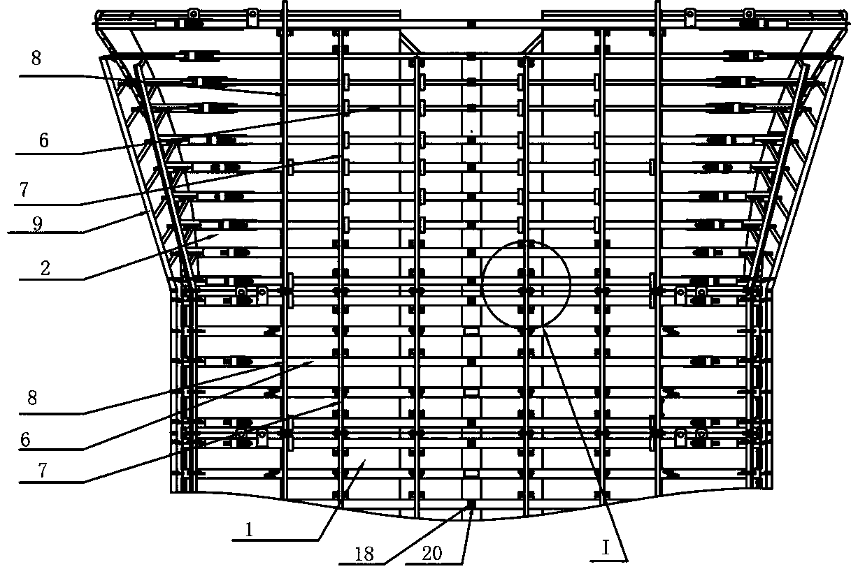 G-series high-speed train bridge pier plastic mold