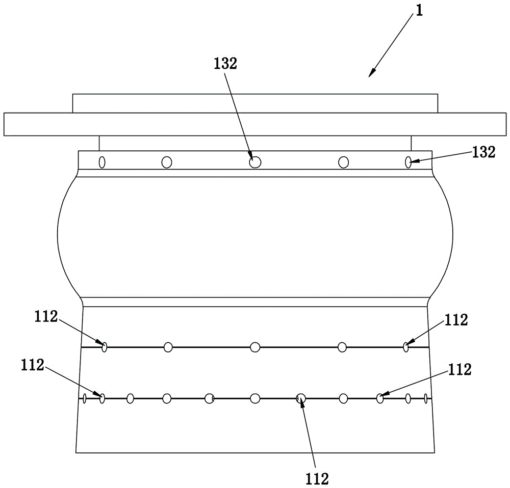 Oil leakage prevention noise reduction energy-saving furnace core used for compression type combustion furnace