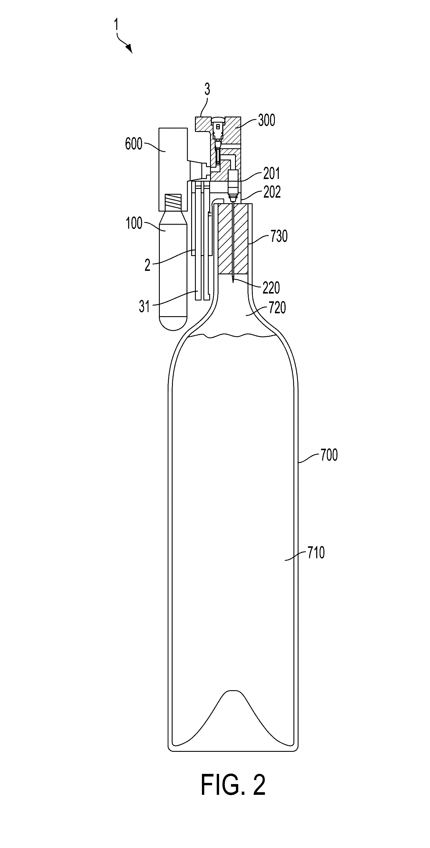 Method for extracting beverage from a bottle
