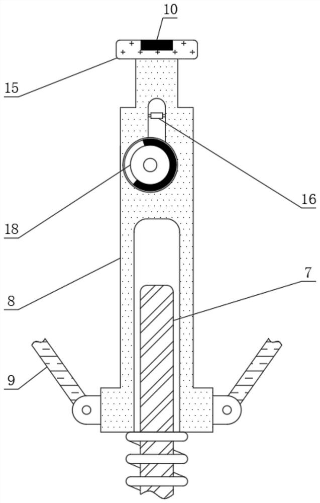 Automobile shell part stamping die facilitating fixing and material taking