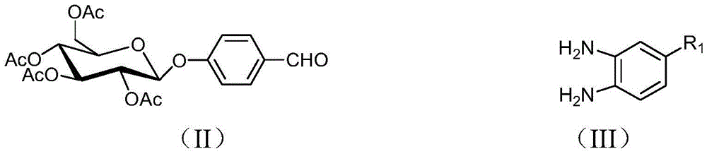 Glycosyl benzimidazole compound and preparation method as well as application thereof