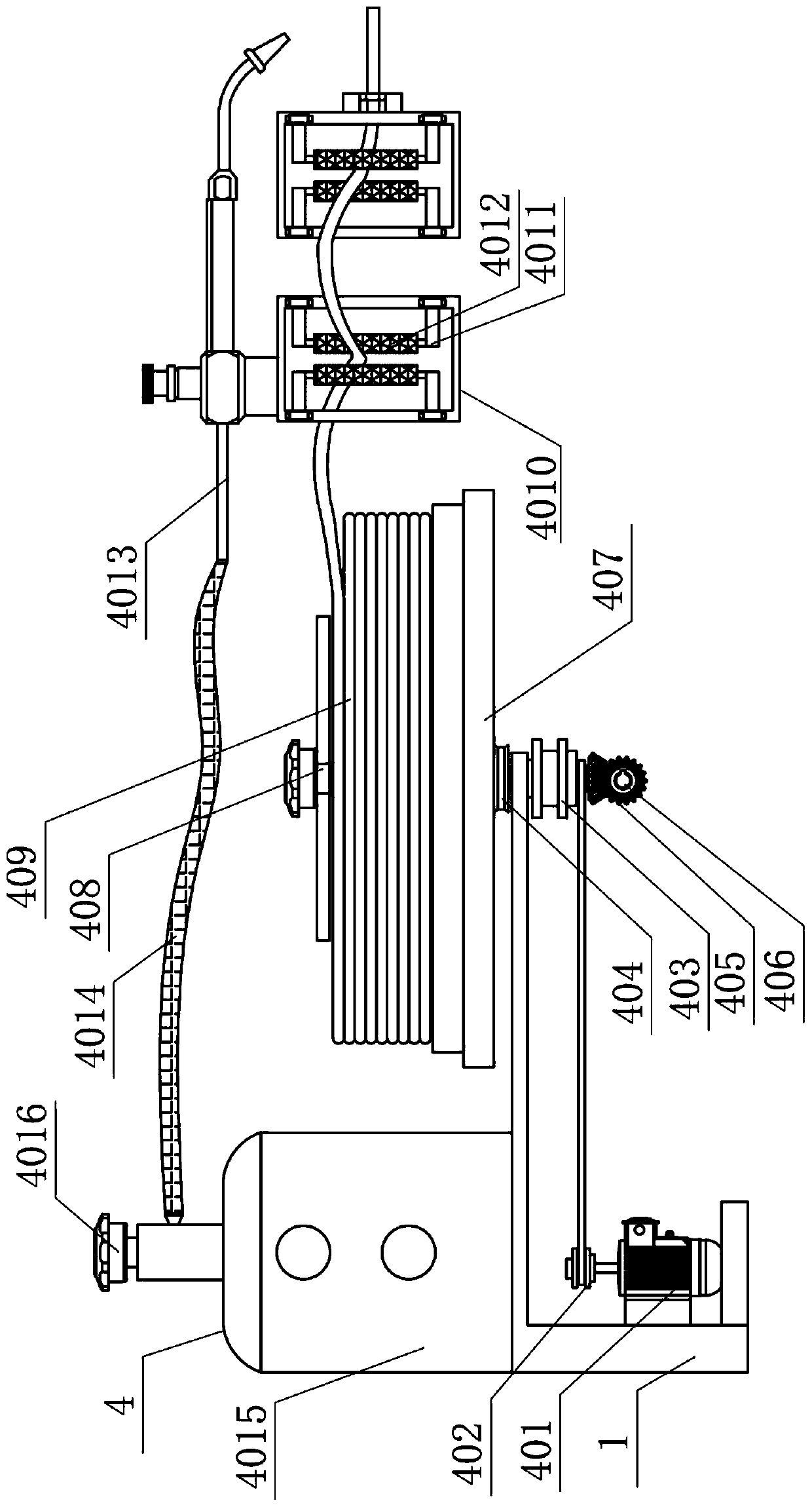 Pig hair shaving type pig head oil extraction device