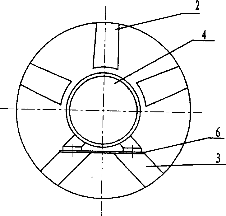 Single impellor axial fan of traction electric machine brake cooling system