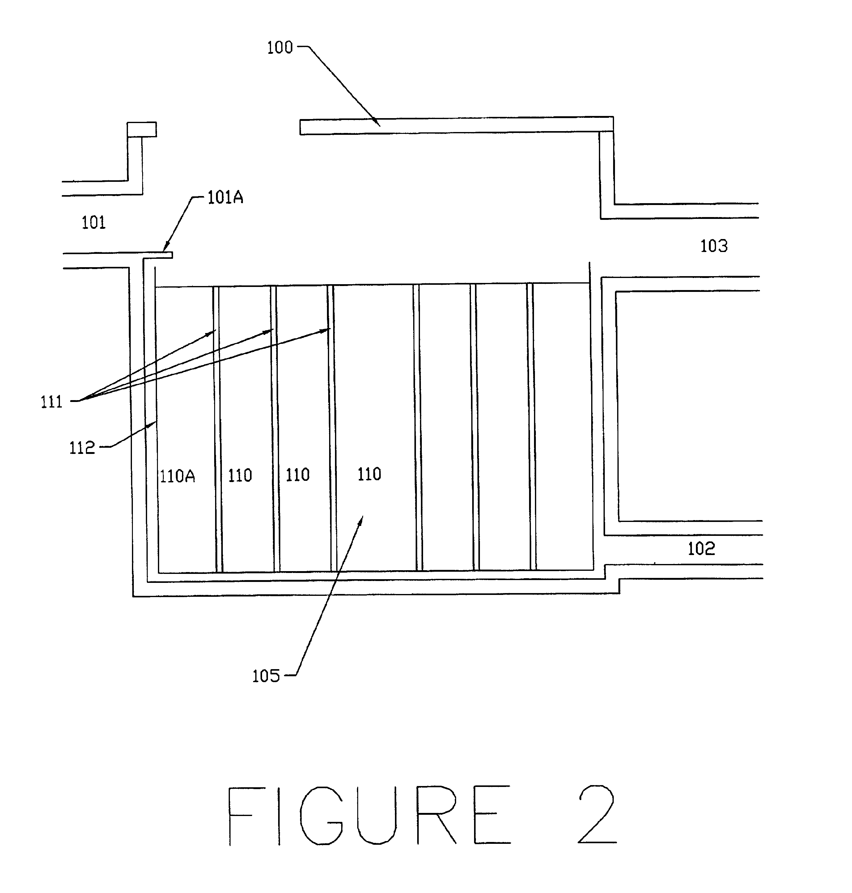 Filtering system for runoff water