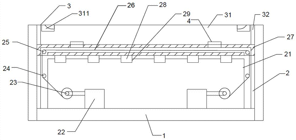 Square brick capable of switching decorative surface