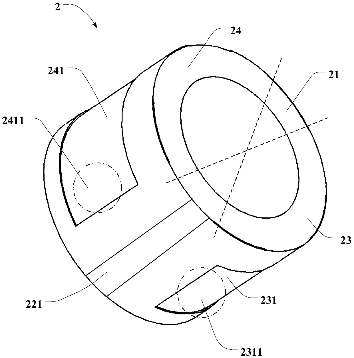 Stator iron core, shell, motor cooling system of electric vehicle and electric vehicle