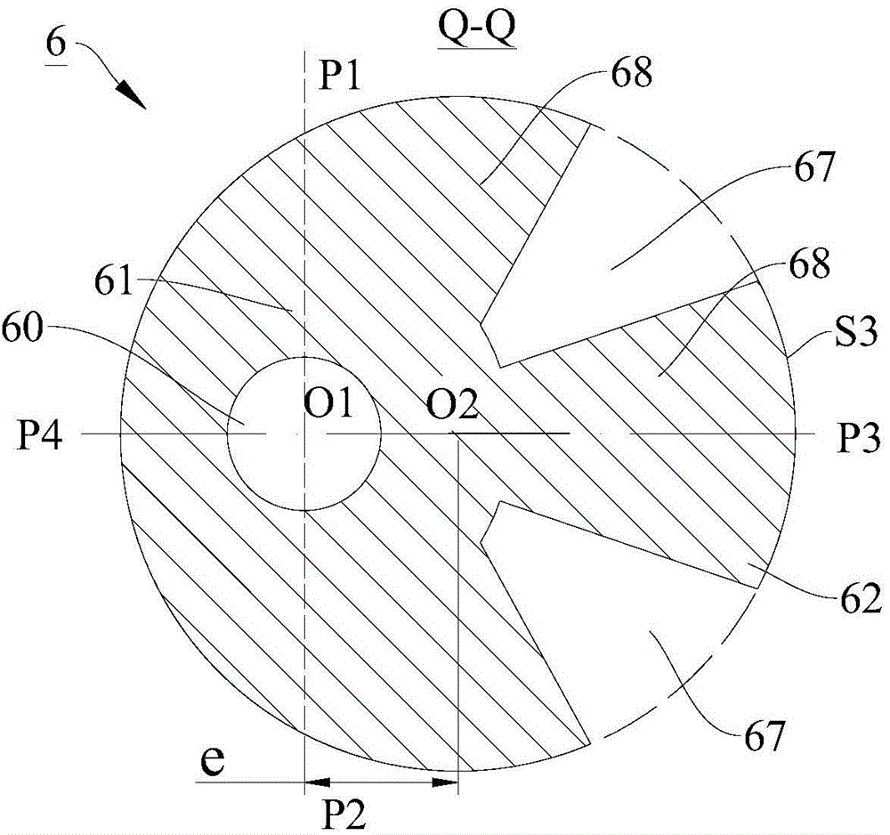 Rotary compressor and crankshaft thereof