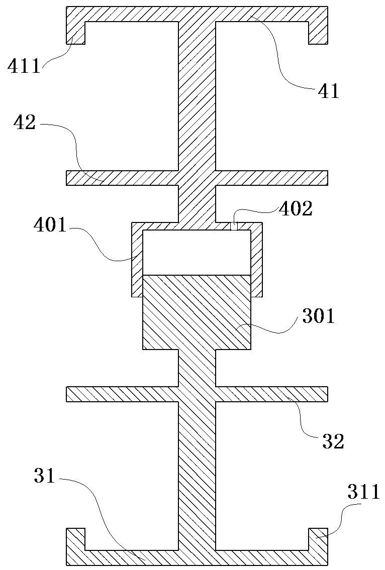 Intermittent grinding active measurement device and piston damping structure thereof