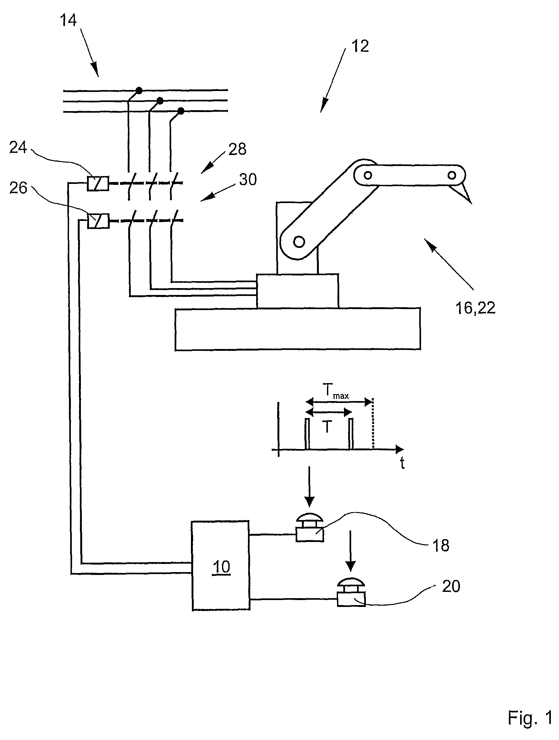 Safety switching apparatus and method for safely switching an electrical load on and off