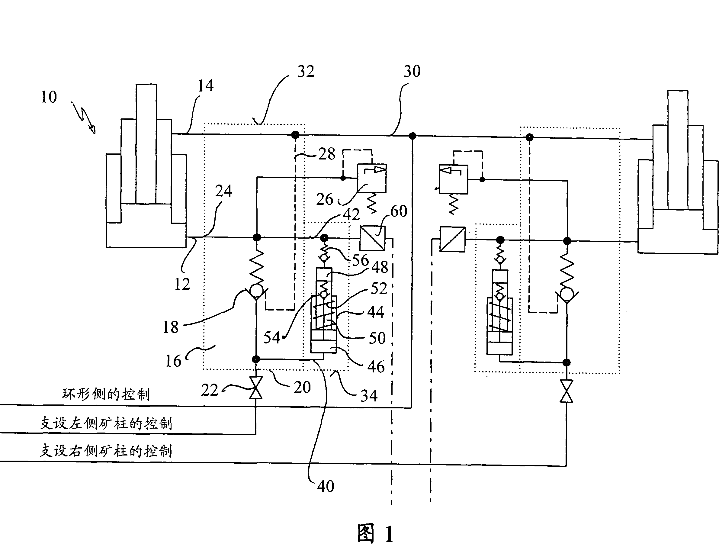 Apparatus for positioning mine prop by increasing pressure