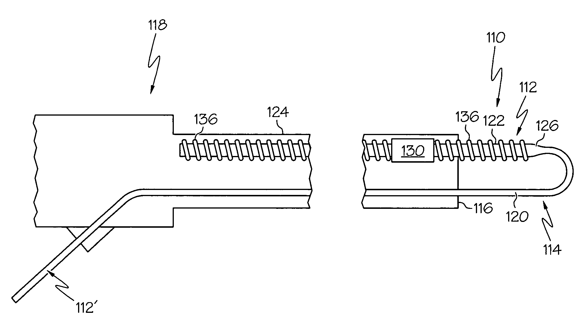 Medical instrument having a catheter and a medical guidewire