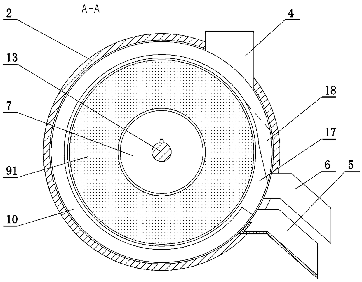 Coal ash layered smashing device for chemical experiment