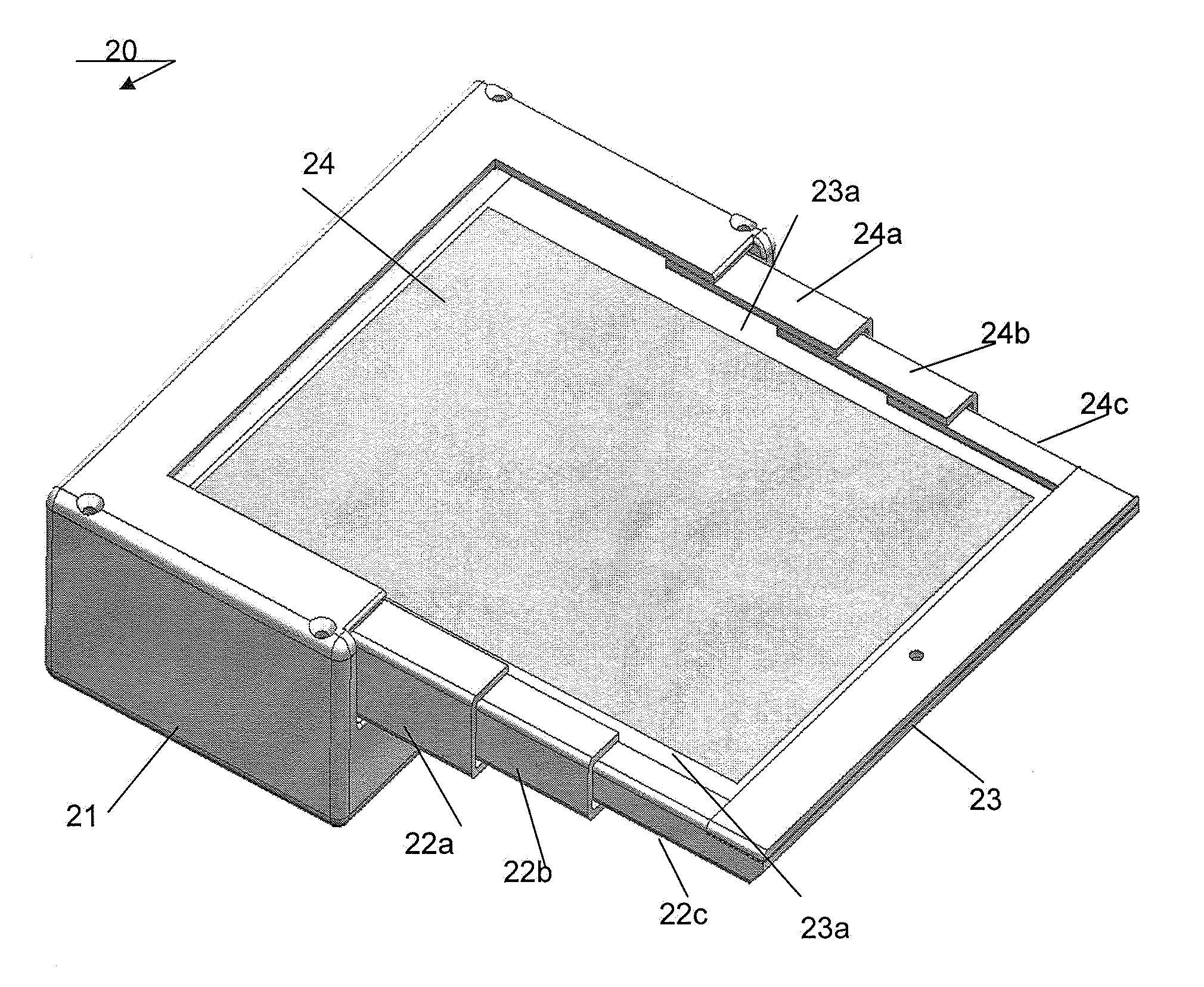 Electronic device comprising a flexible display with edge protectors