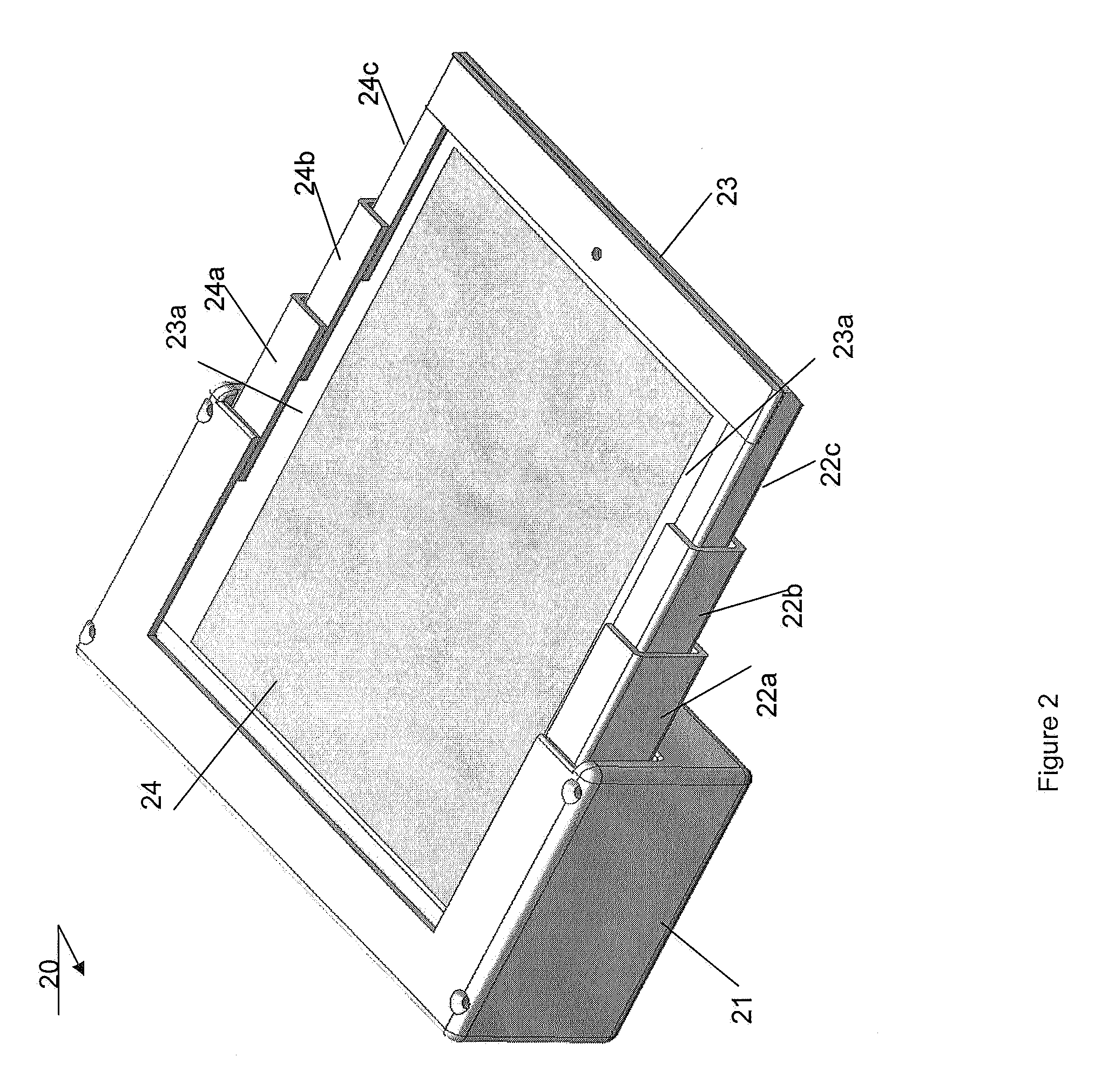 Electronic device comprising a flexible display with edge protectors