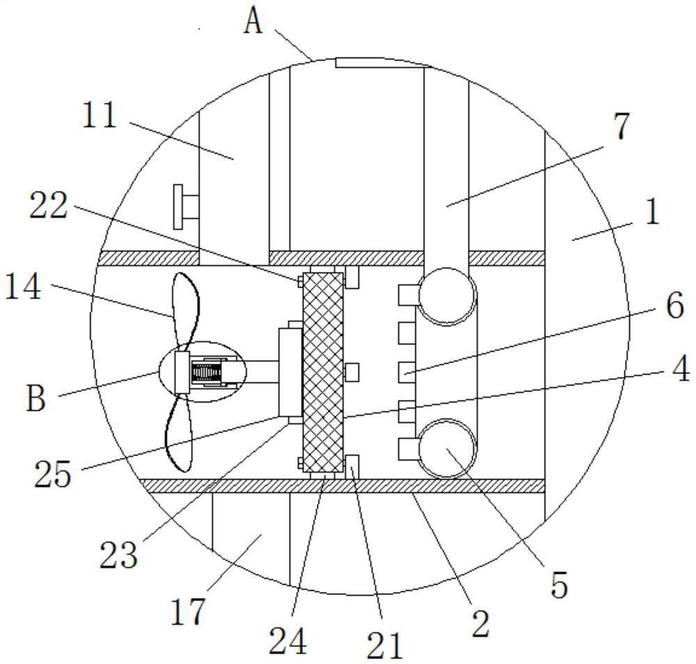 Anti-blocking mechanism of magnetic turning plate liquid level meter