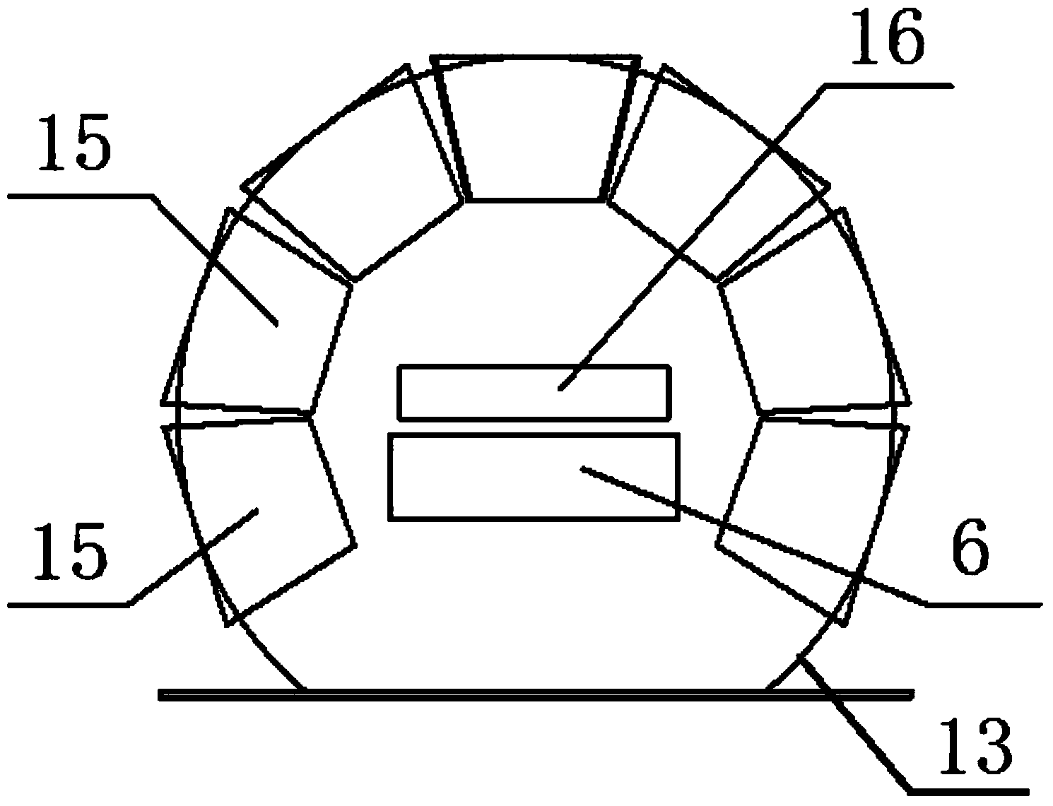 Device for comprehensively and rapidly detecting structure damage of running metro tunnel