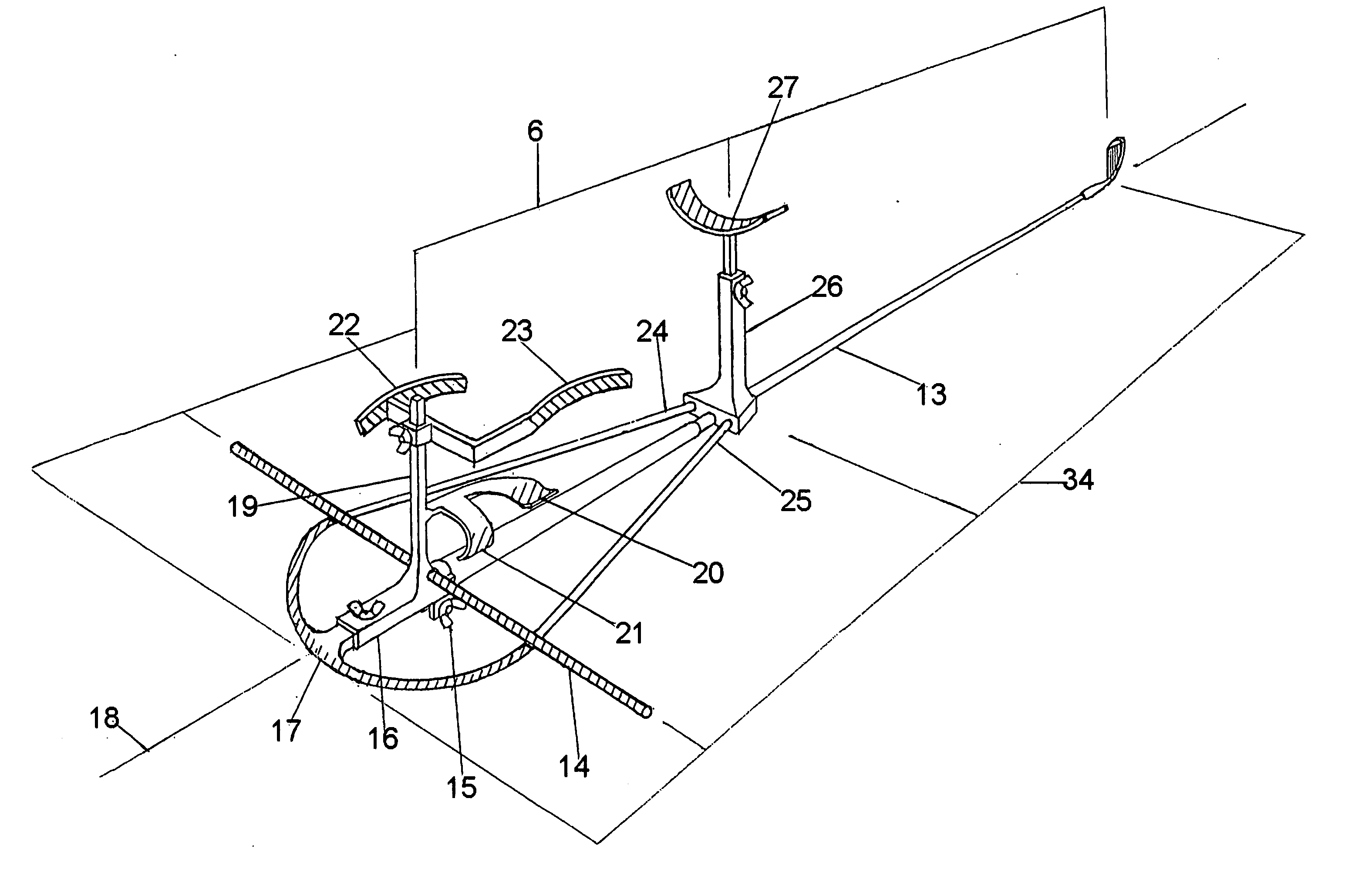 Golf swing training apparatus