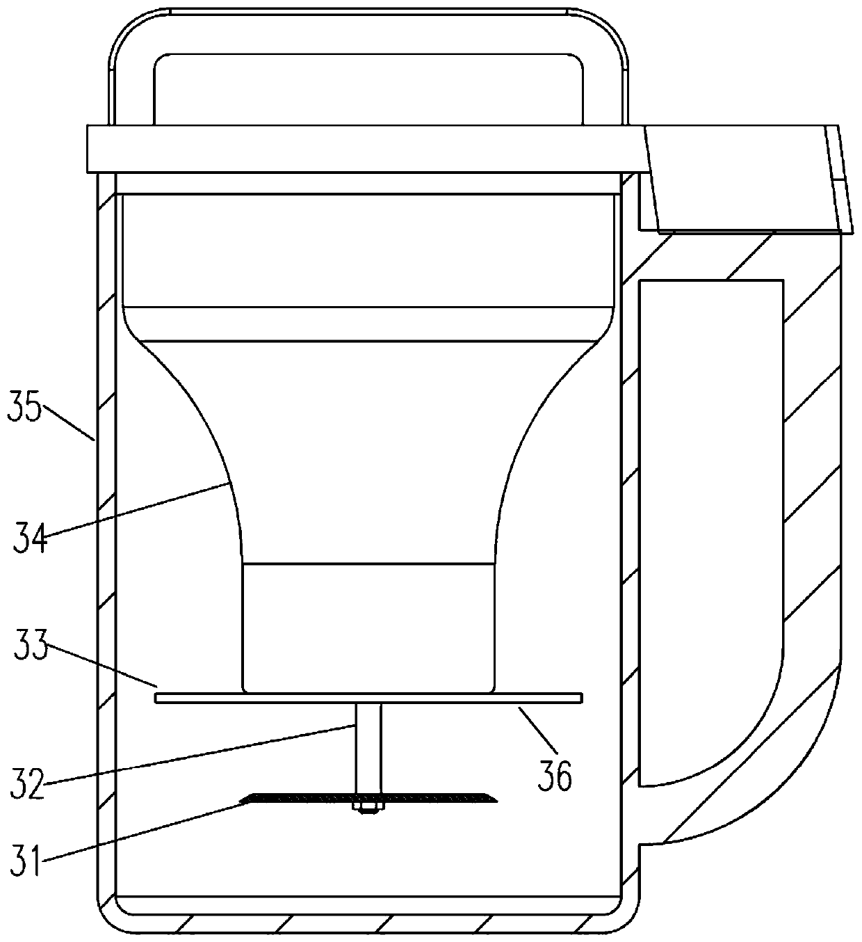 Fine processing and intelligent power control food processing cooking machine