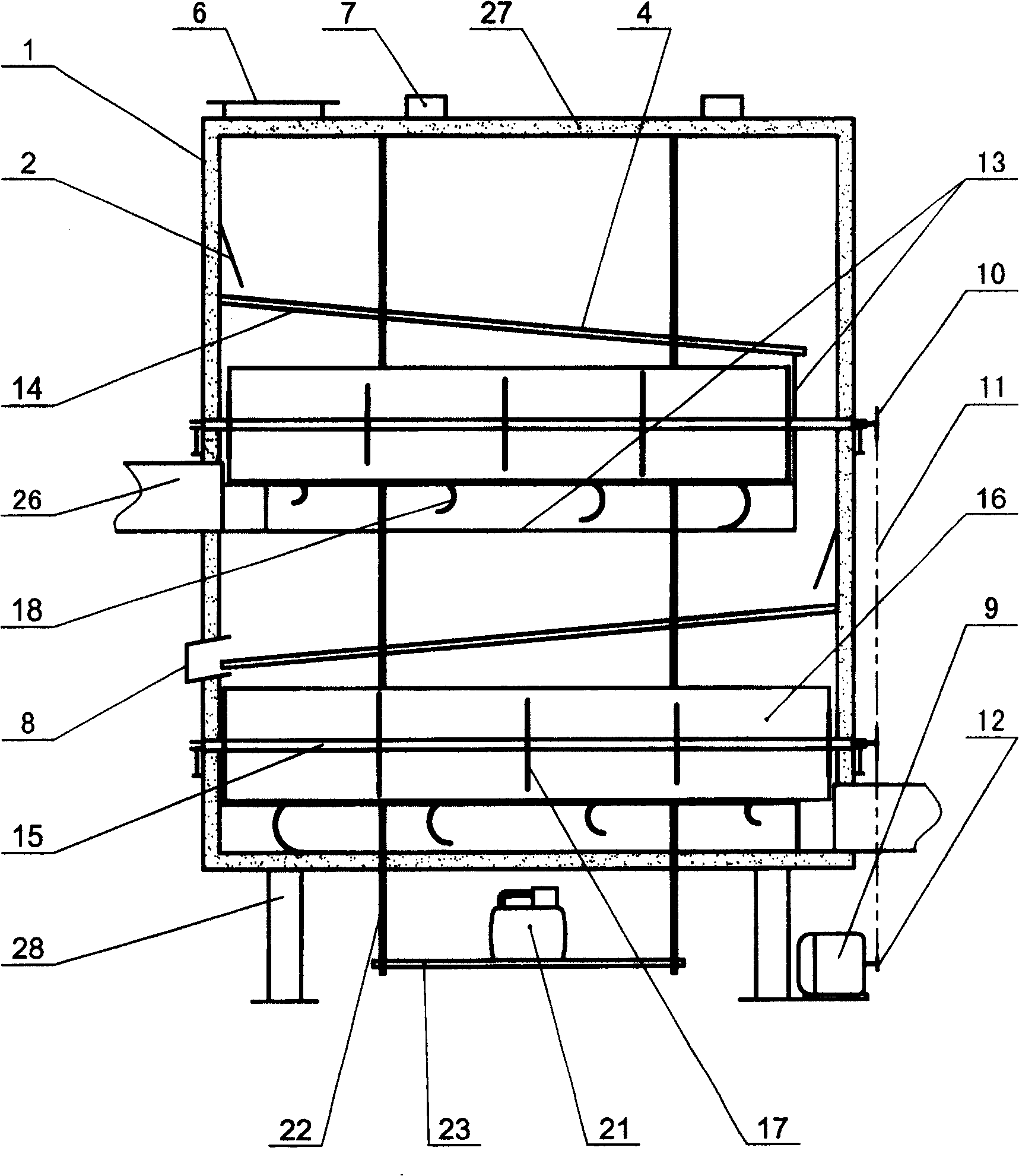 Pulsate fluidizing drying machine