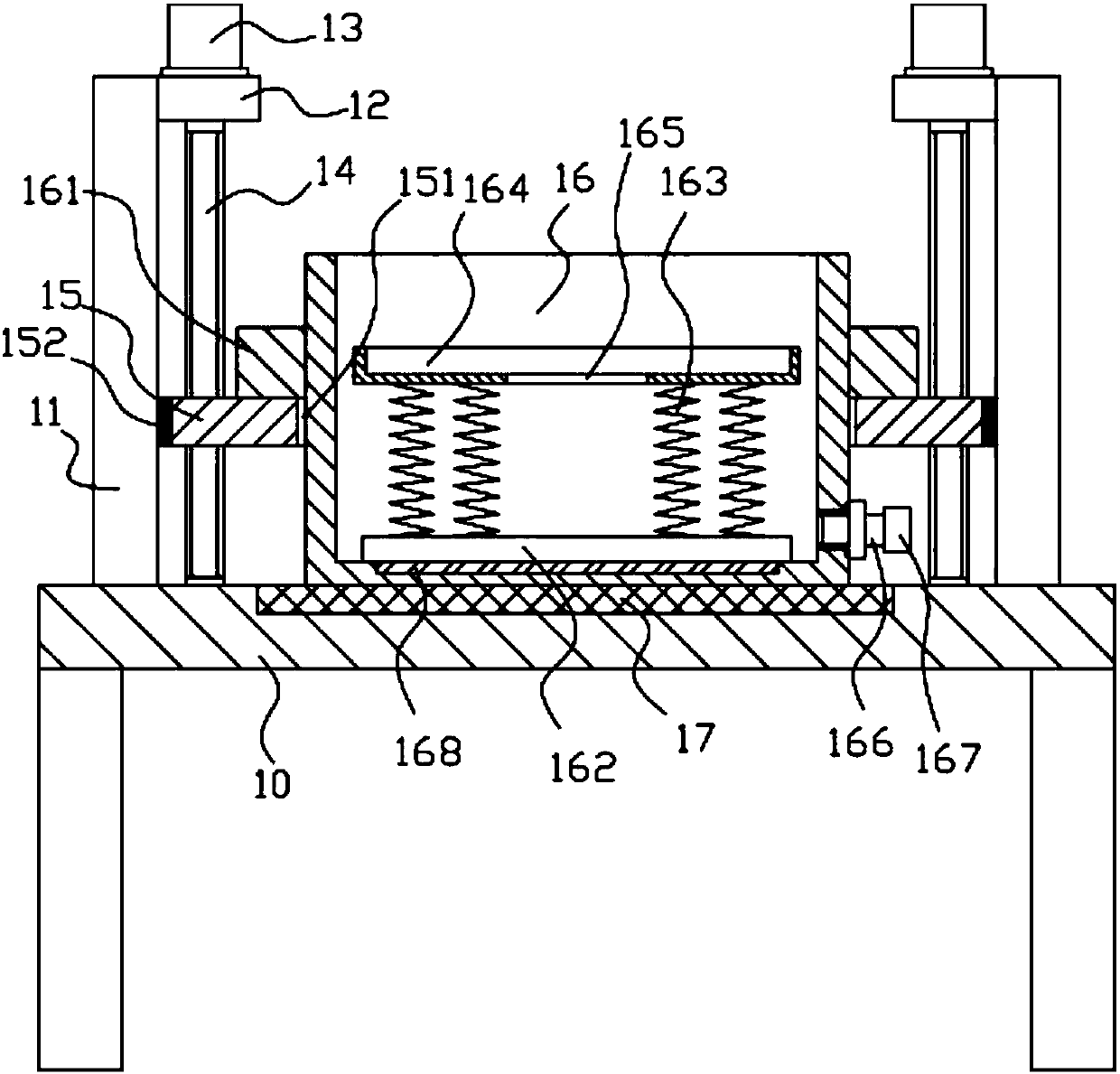 Liftable oil barrel mechanism for oil immersion of parts