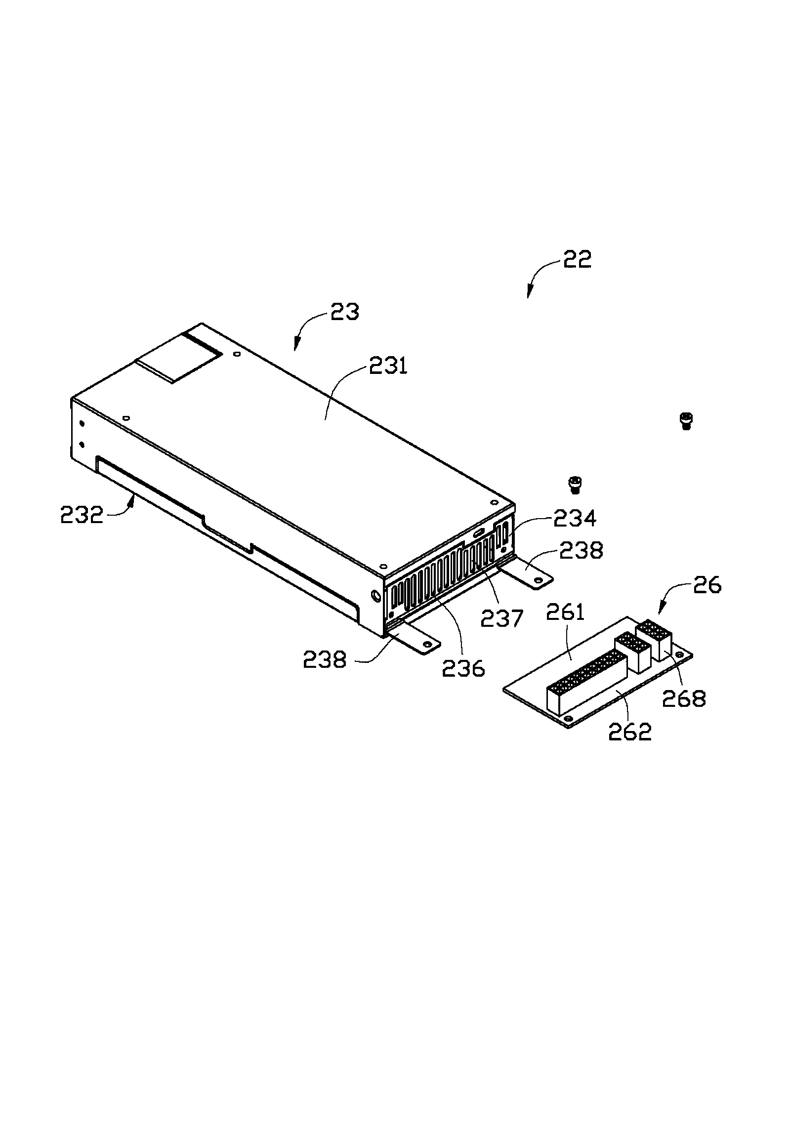 Electronic device and electronic part having connector
