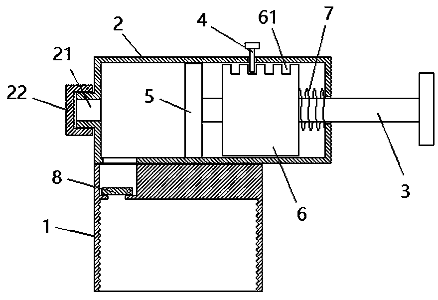 External-use unguent quantitative extruding device