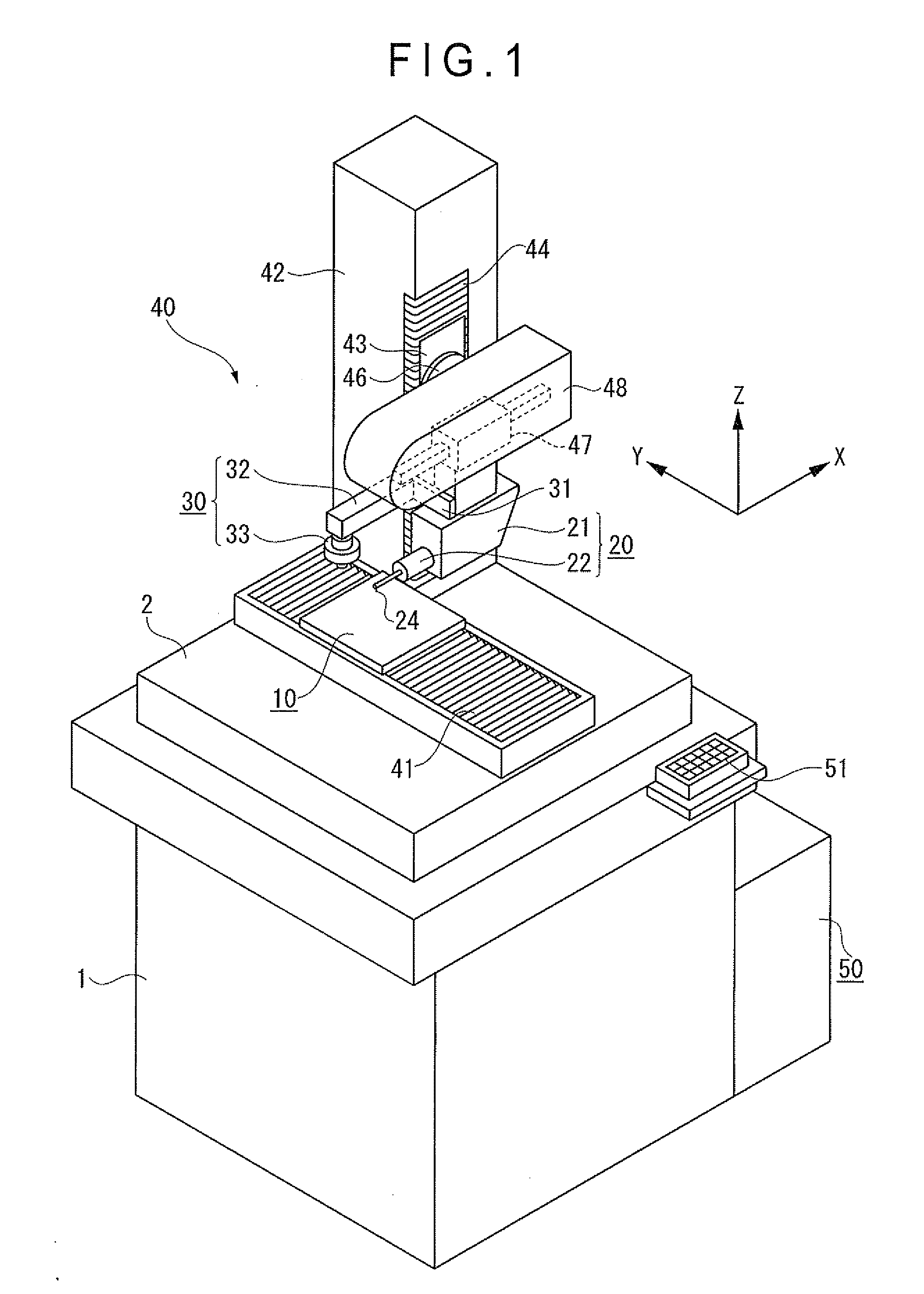 Surface texture measuring machine and a surface texture measuring method