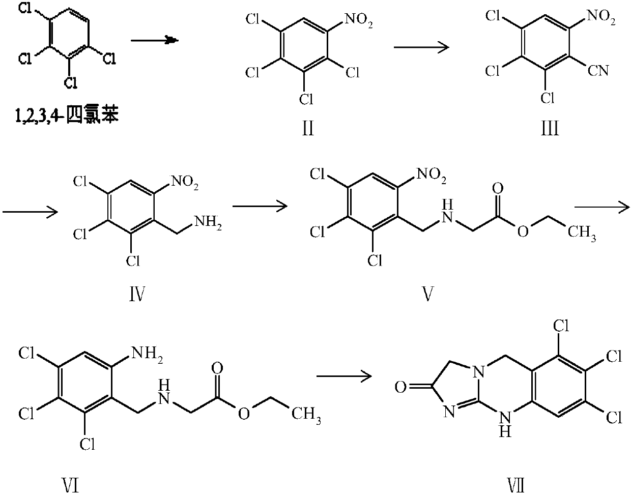 Preparation method of anagrelide derivative