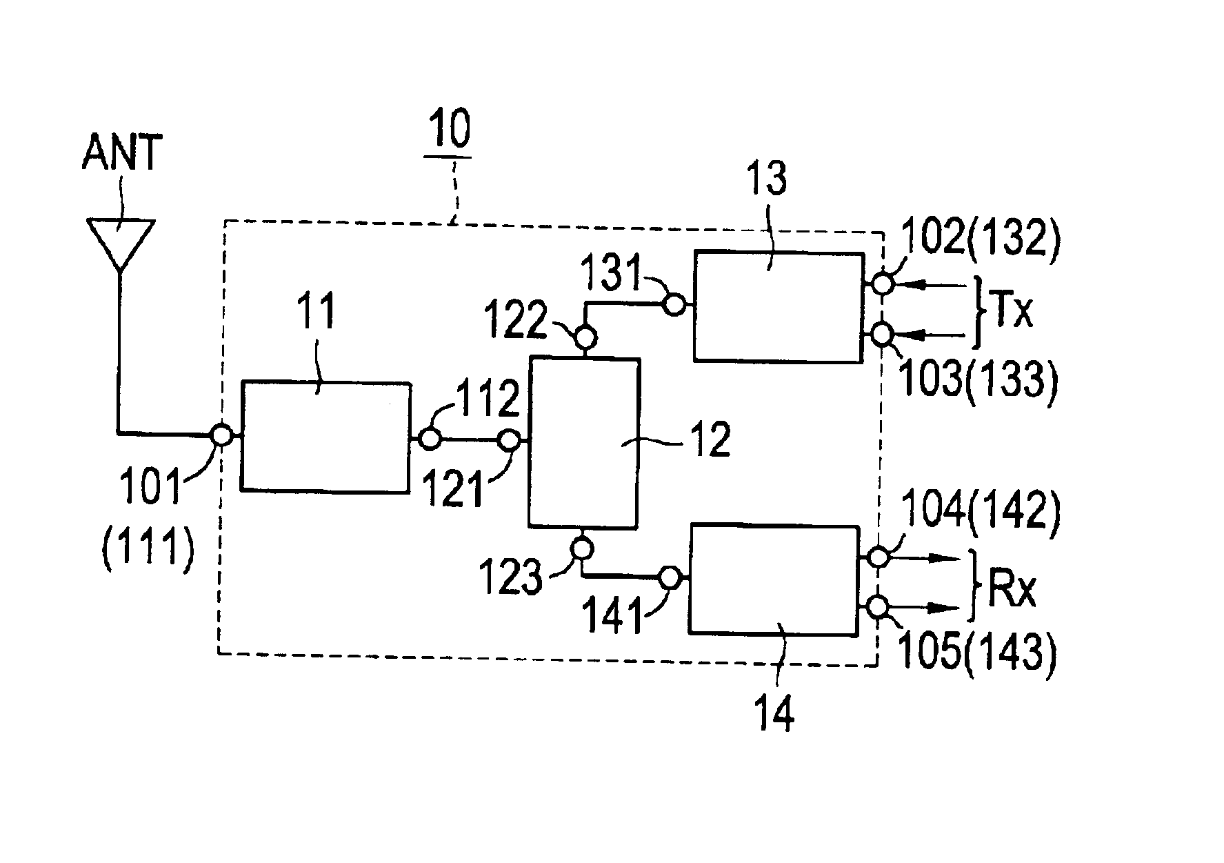 High-frequency module and radio device using the same