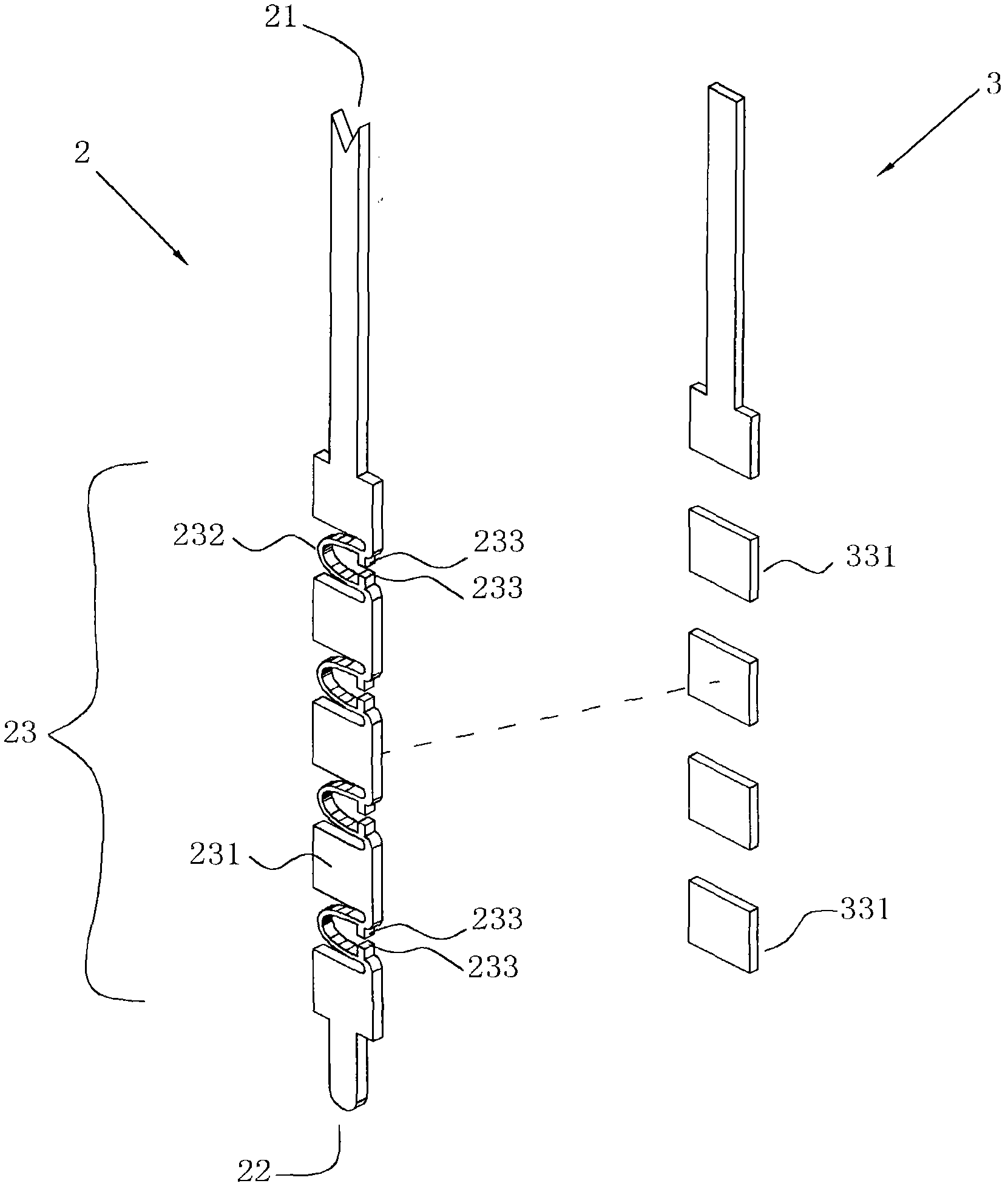 High-frequency vertical spring probe card structure