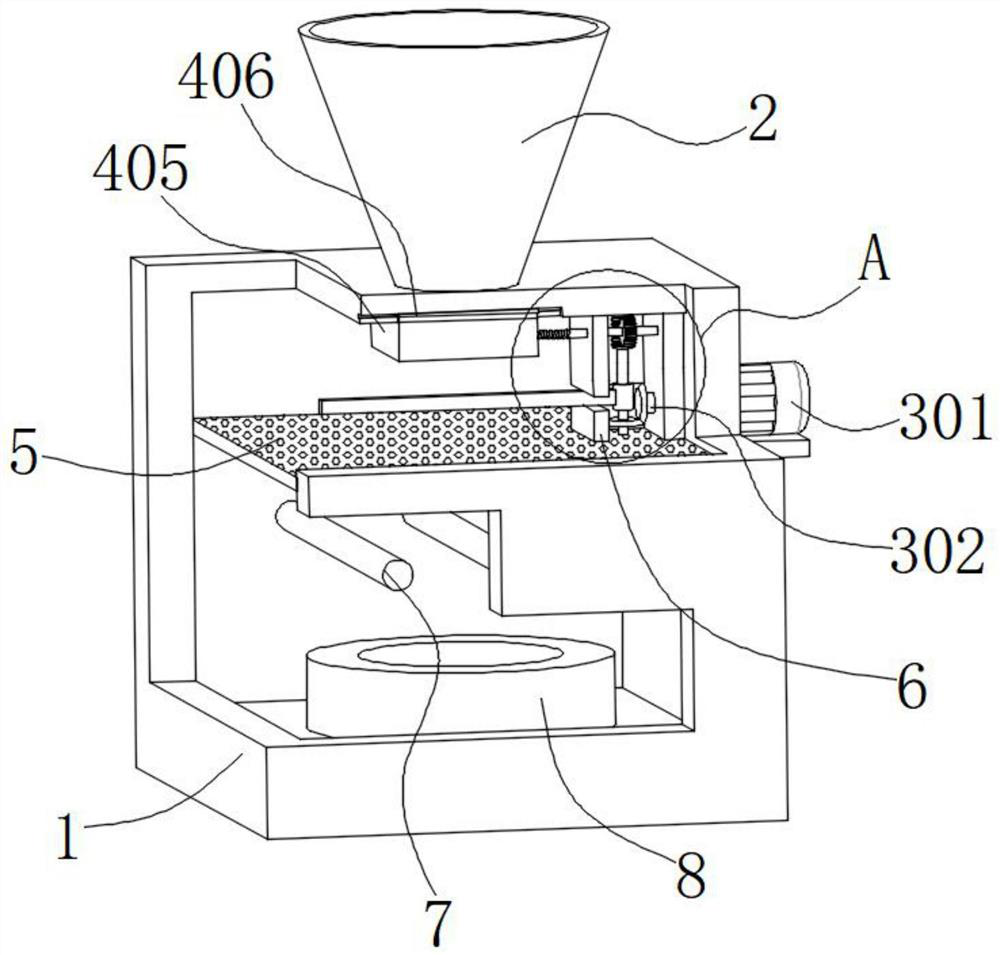 Raw material drying device for camellia oil production