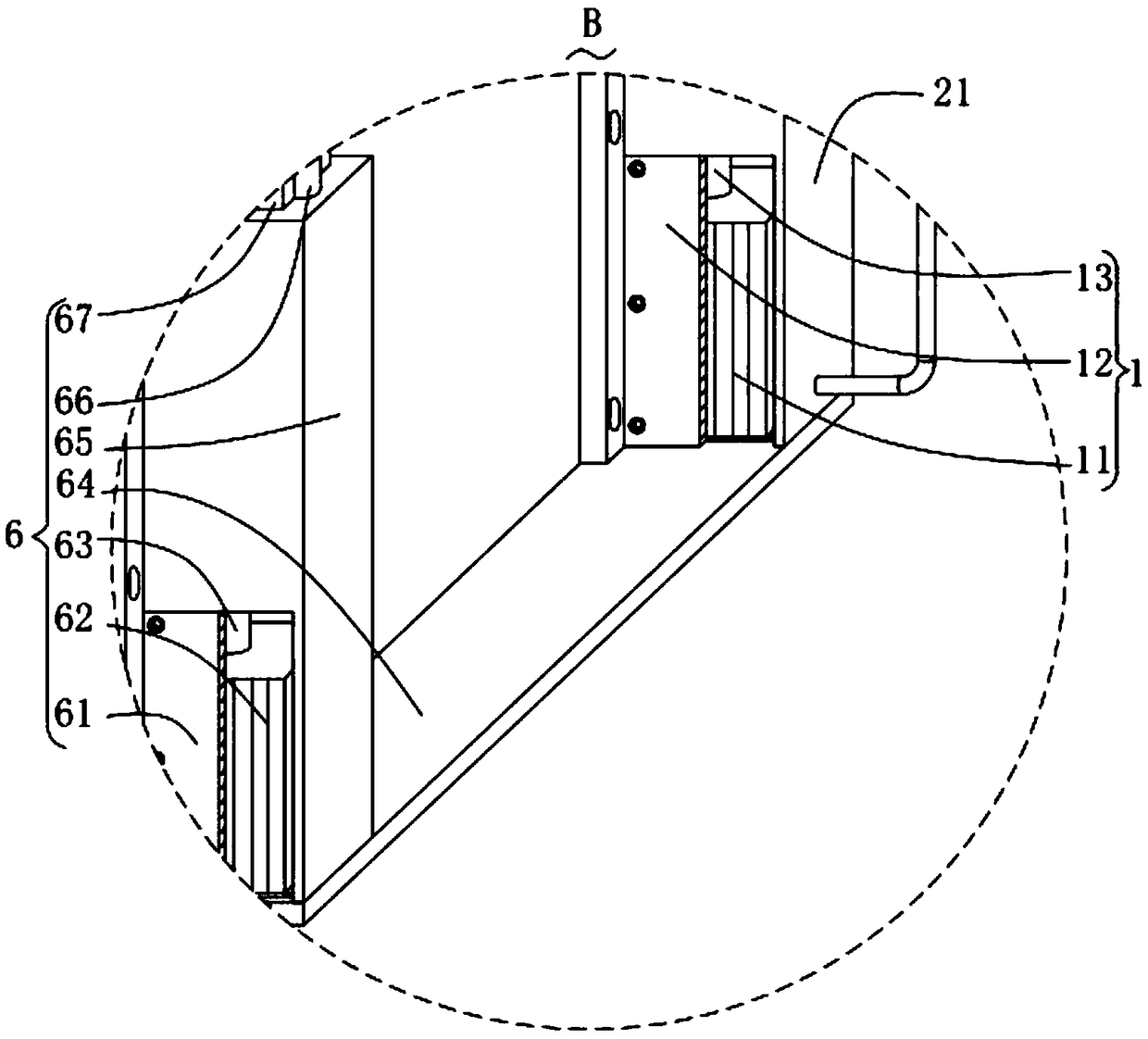 Auxiliary charging device for highway toll station and application method thereof