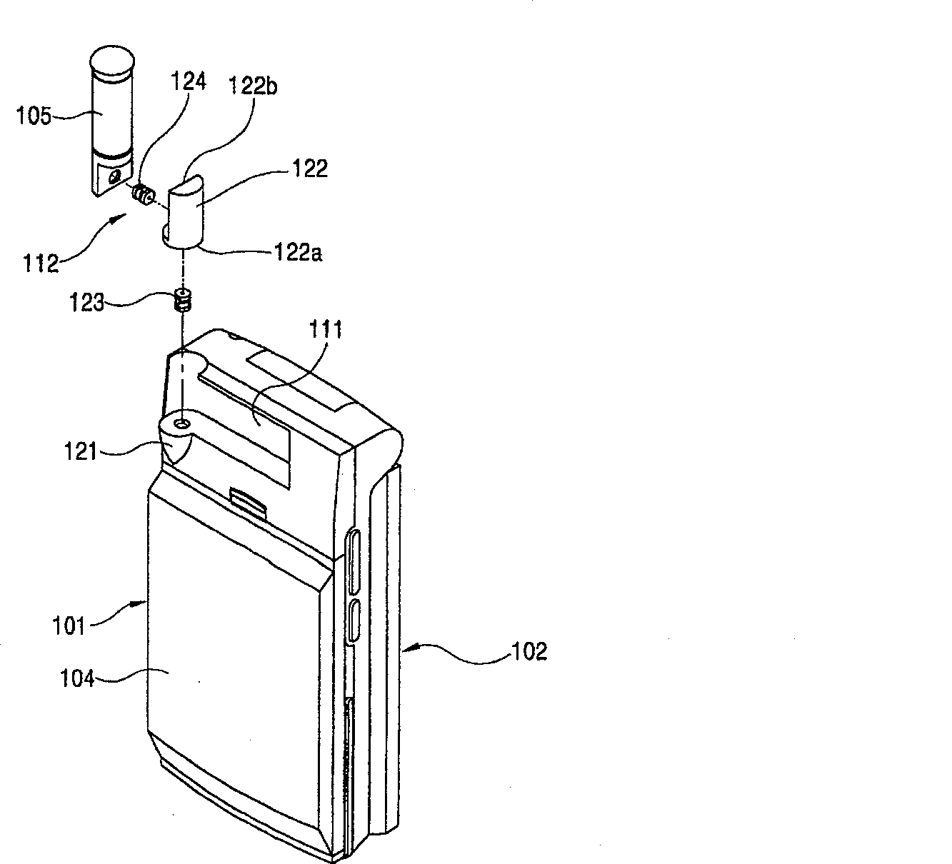 Portable terminal antenna