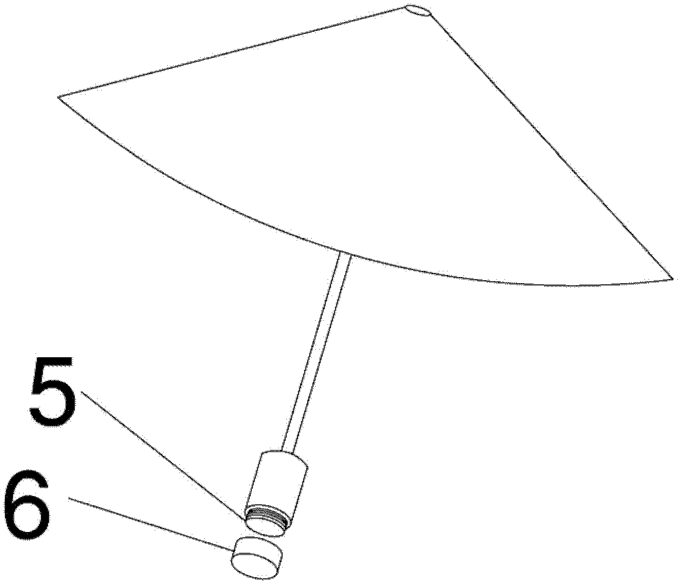 Umbrella cover structure for folding umbrella