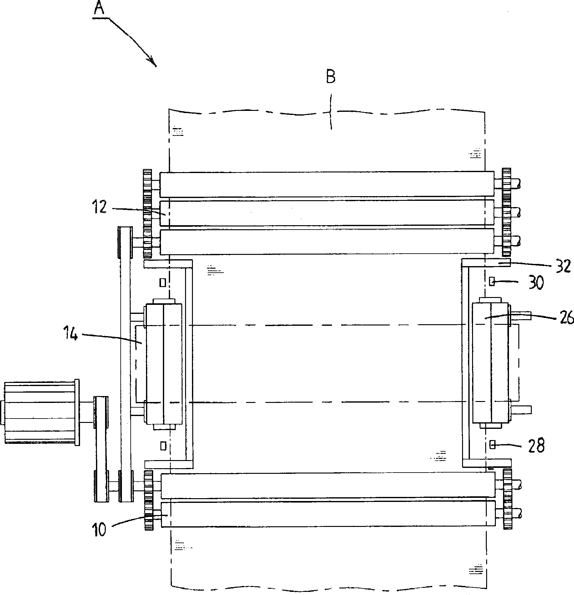 Cloth tensioning apparatus in embroidering machine
