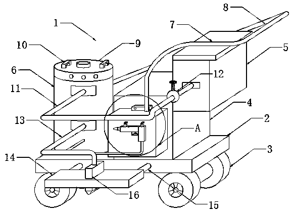 Automatic road marking machine