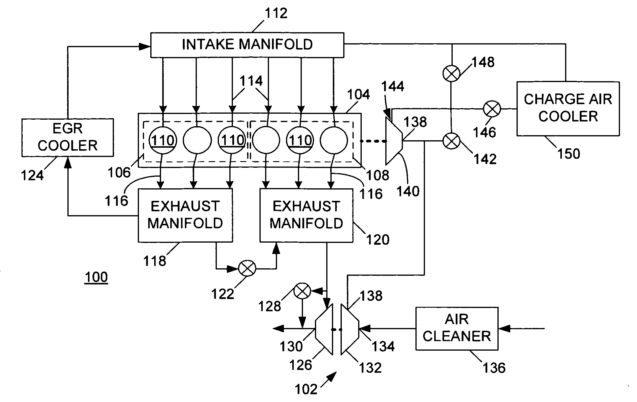 Constant EGR rate engine and method