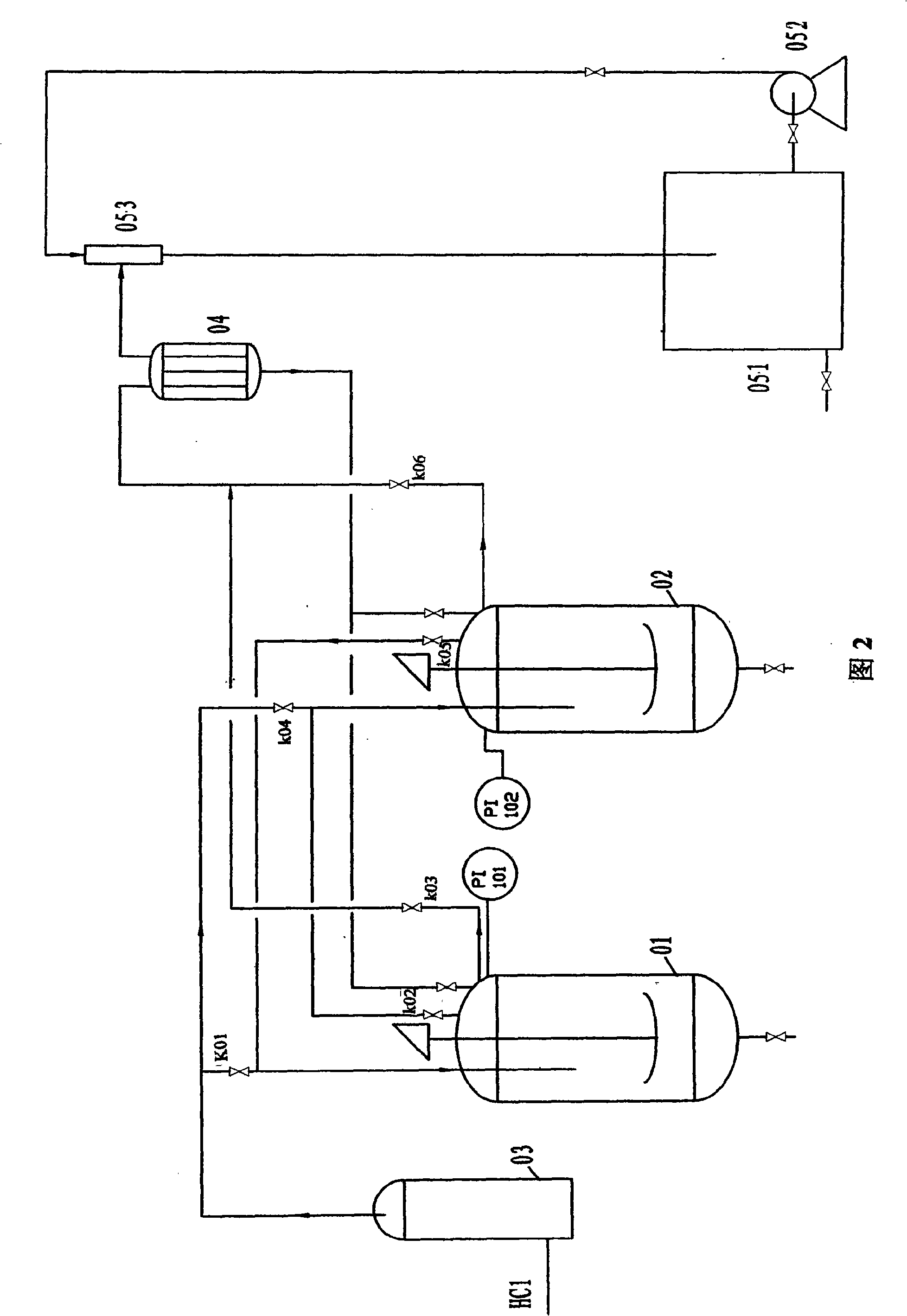 Method and apparatus for synthesizing of chloromethylether of ethylamine intermediate product