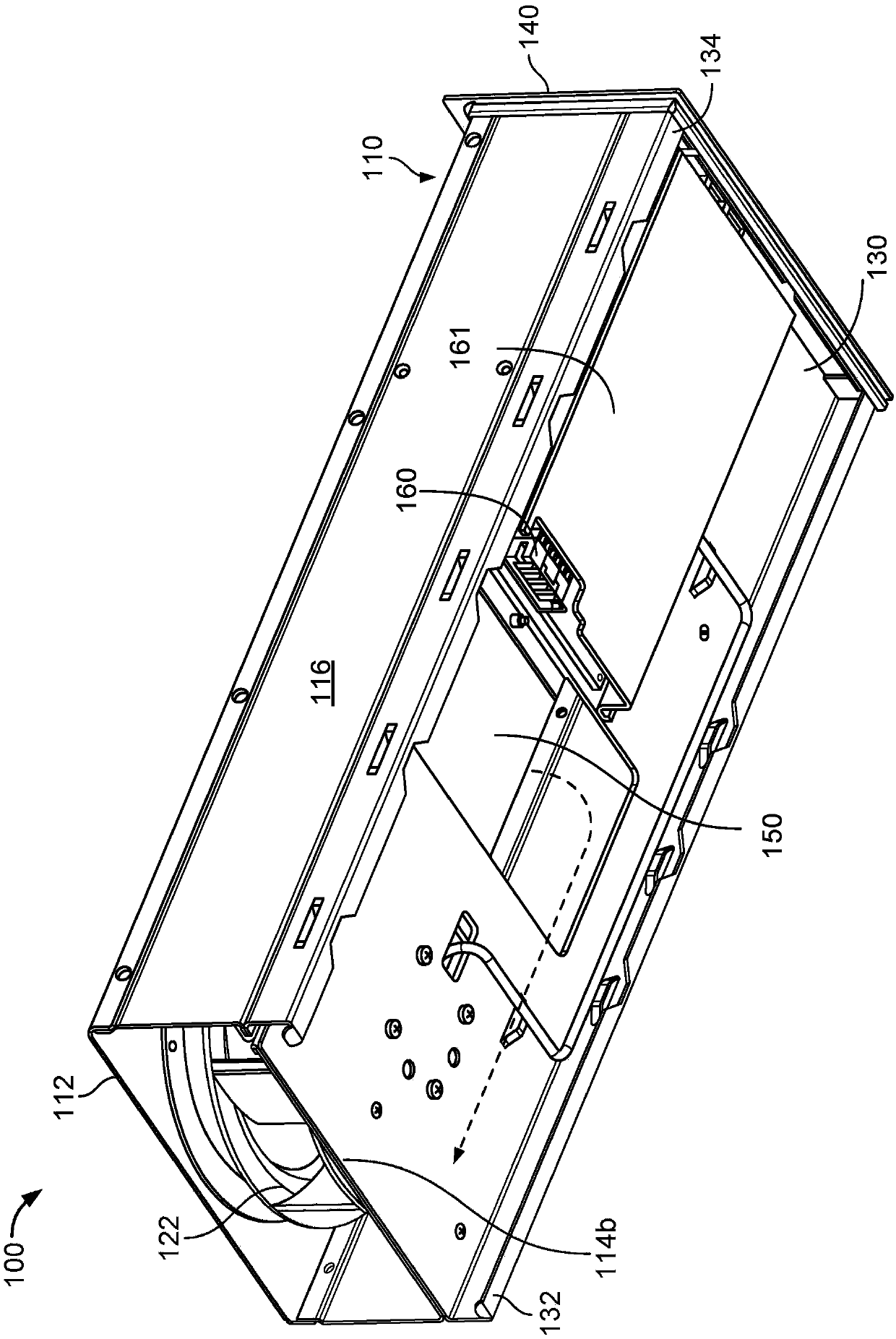 Blower tray