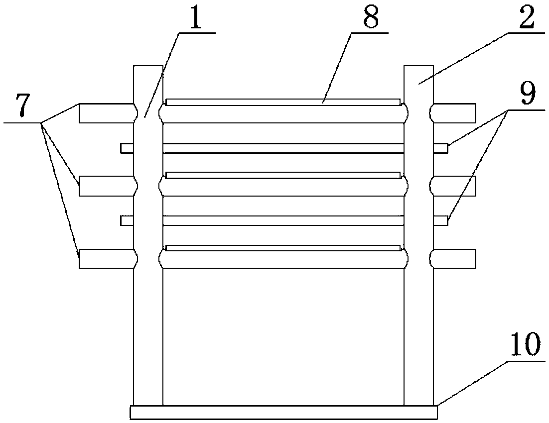 Air-curing device for silk canvas