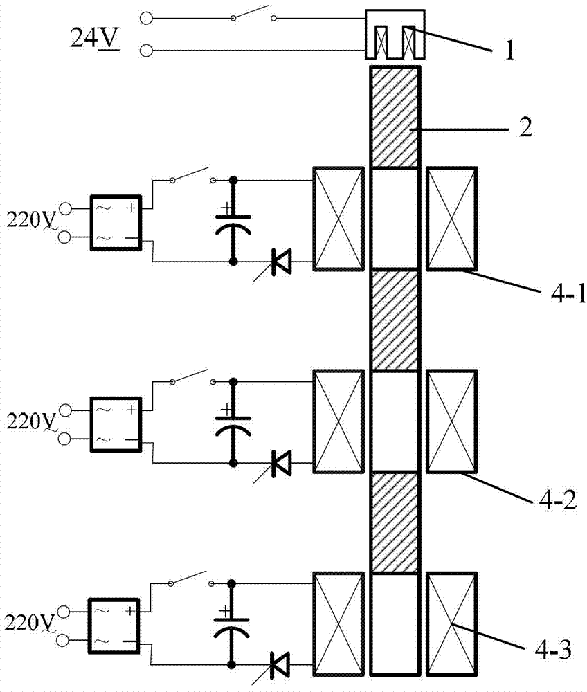 Light and convenient electromagnetic high-energy dynamic compaction device and method and application