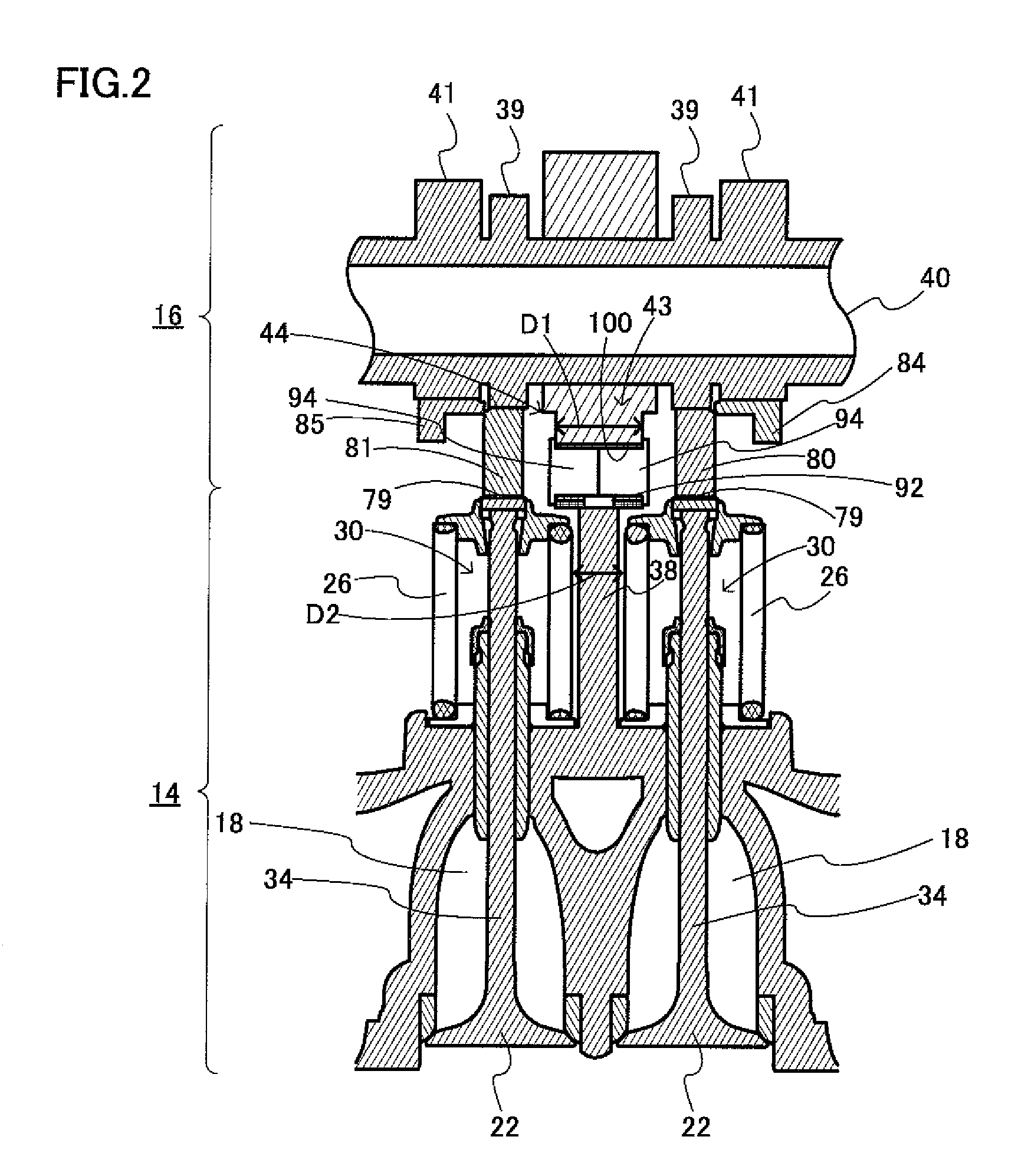 Engine having variable valve mechanism
